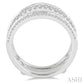 5/8 Ctw Round Cut Diamond Insert Ring in 14K White Gold