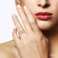 1/4 Ctw Round Cut Diamond Insert Ring in 14K Rose Gold