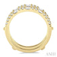 1/2 Ctw Baguette and Round Cut Diamond Insert Ring in 14K Yellow Gold