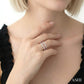 1/2 Ctw Baguette and Round Cut Diamond Insert Ring in 14K White Gold