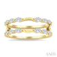 1/2 Ctw Carved Shank Marquise Cut Diamond Insert Ring in 14K Yellow Gold