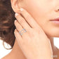 1/4 Ctw Diamond Claw Insert Ring in 14K White Gold