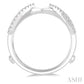 1/4 Ctw Diamond Claw Insert Ring in 14K White Gold
