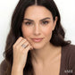 1/2 Ctw Pointed Arch Round Cut Diamond Insert Ring in 14K White Gold
