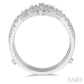 1/2 Ctw Mini Marquise Mounts Round Cut Diamond Insert Ring in 14K White Gold