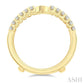 1/2 Ctw Prong Set Round Cut Diamond Insert Ring in 14K Yellow Gold