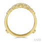 1/2 Ctw Pod Accent Crown Round Cut Diamond Insert Ring in 14K Yellow Gold
