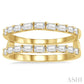 3/4 Ctw Baguette Diamond Insert Ring in 14K Yellow Gold