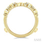 3/4 Ctw Zigzag Baguette and Round Cut Diamond Insert Ring in 14K Yellow Gold