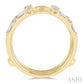 5/8 Ctw Baguette and Round Cut Diamond Insert Ring in 14K Yellow Gold