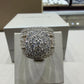 3 CTW Natural Diamond Composite Halo Ring | 10K Yellow Gold, G SI