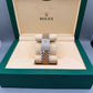 Rolex Datejust iced out Rose gold/ Stainless steel Jubilee with Iced out Arabic Numeral Diamond dial