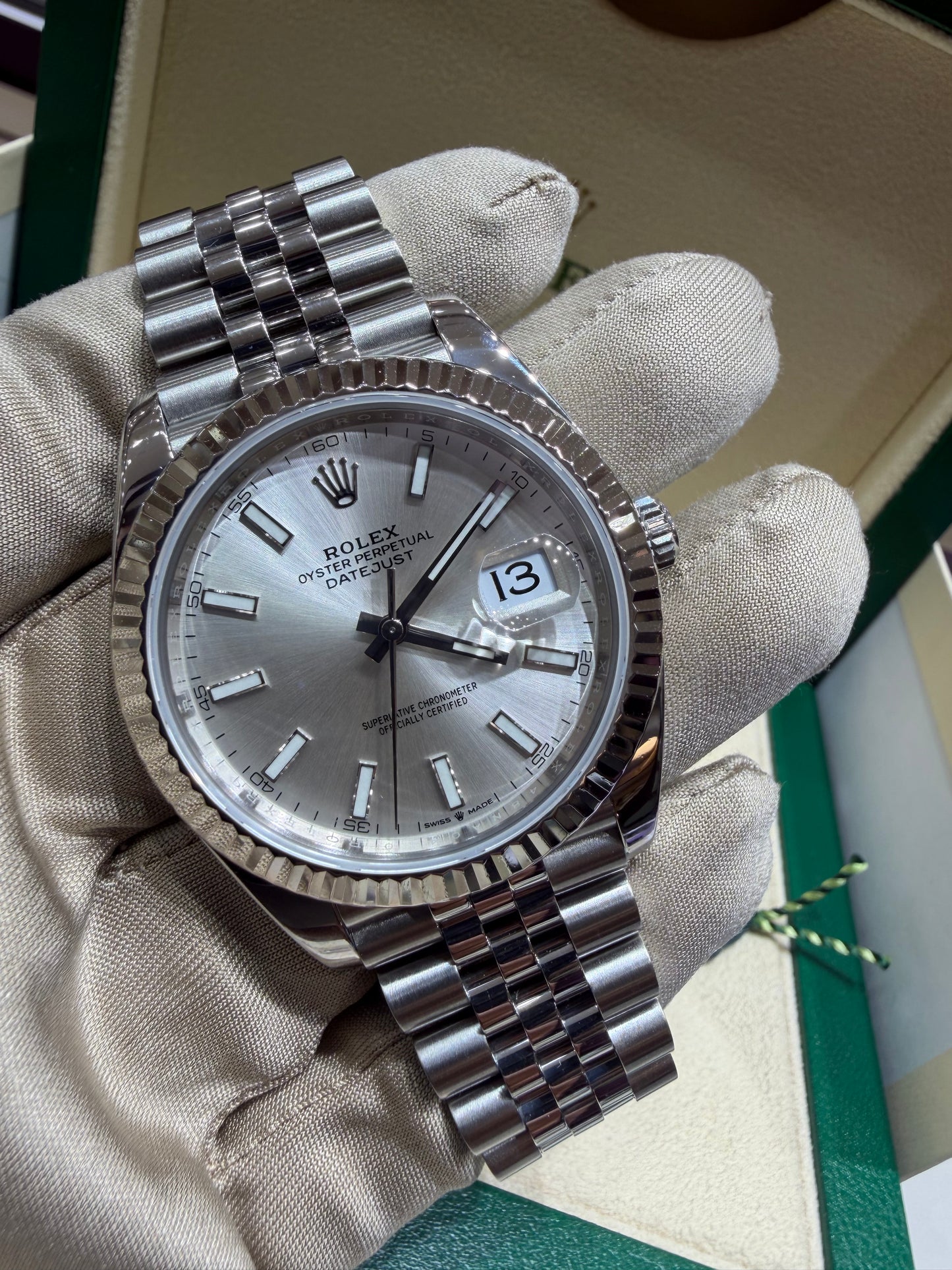Rolex Datejust 41mm Stainless Steel 126334 SXJ Silver