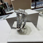 14k White Gold 1.97 CTW Natural Emerald-Cut Diamond Double Halo Wedding Set