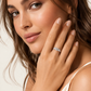1.00 CTW Natural Diamond Three-Stone Engagement Ring in 14K White Gold – G-H Color, SI Clarity
