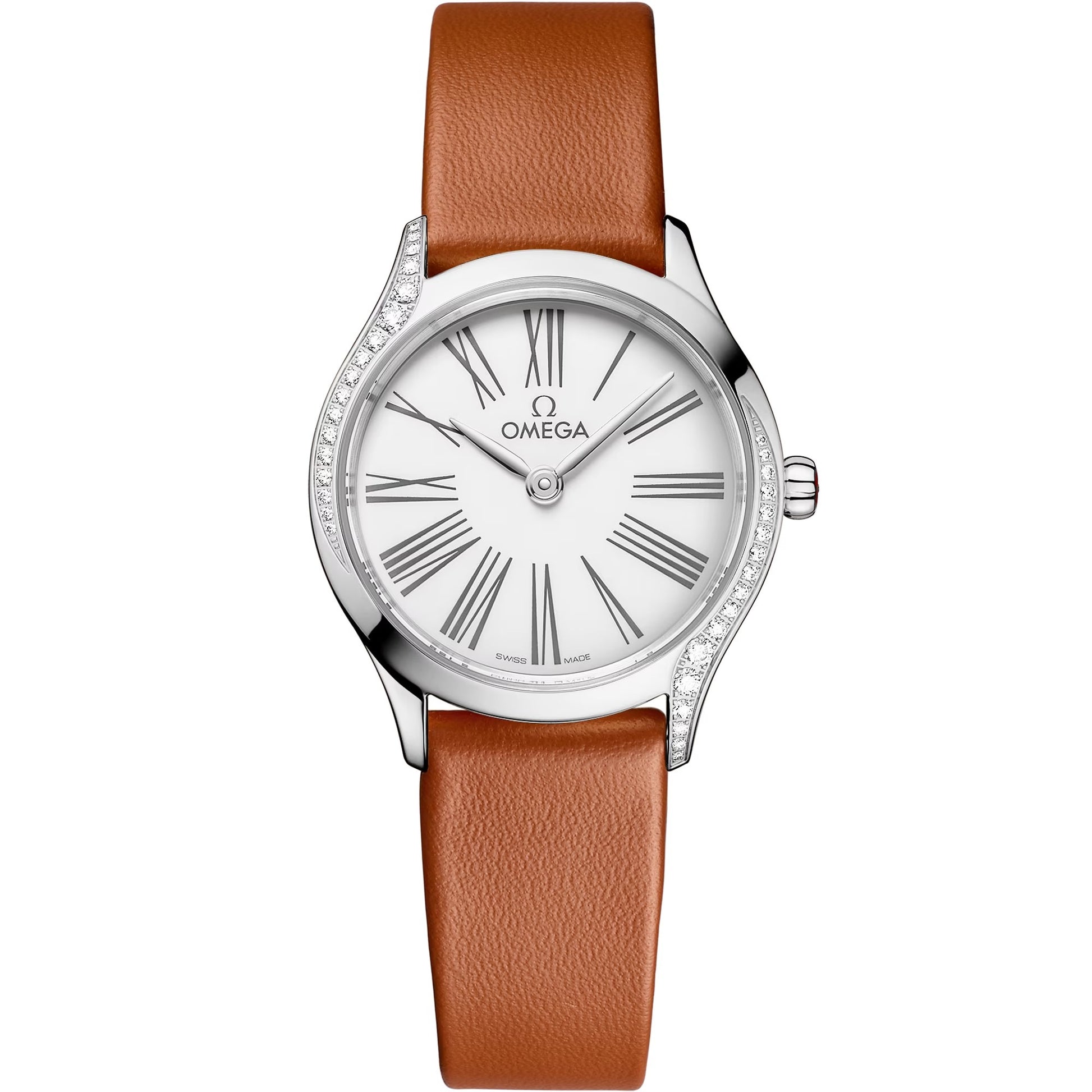 Omega de Ville Mini Trésor 26 mm — Steel on Leather Strap (428.17.26.60.04.004)