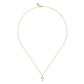Gabriel & Co. 14K Yellow Plain Gold Bujukan 12mm Cross Necklace