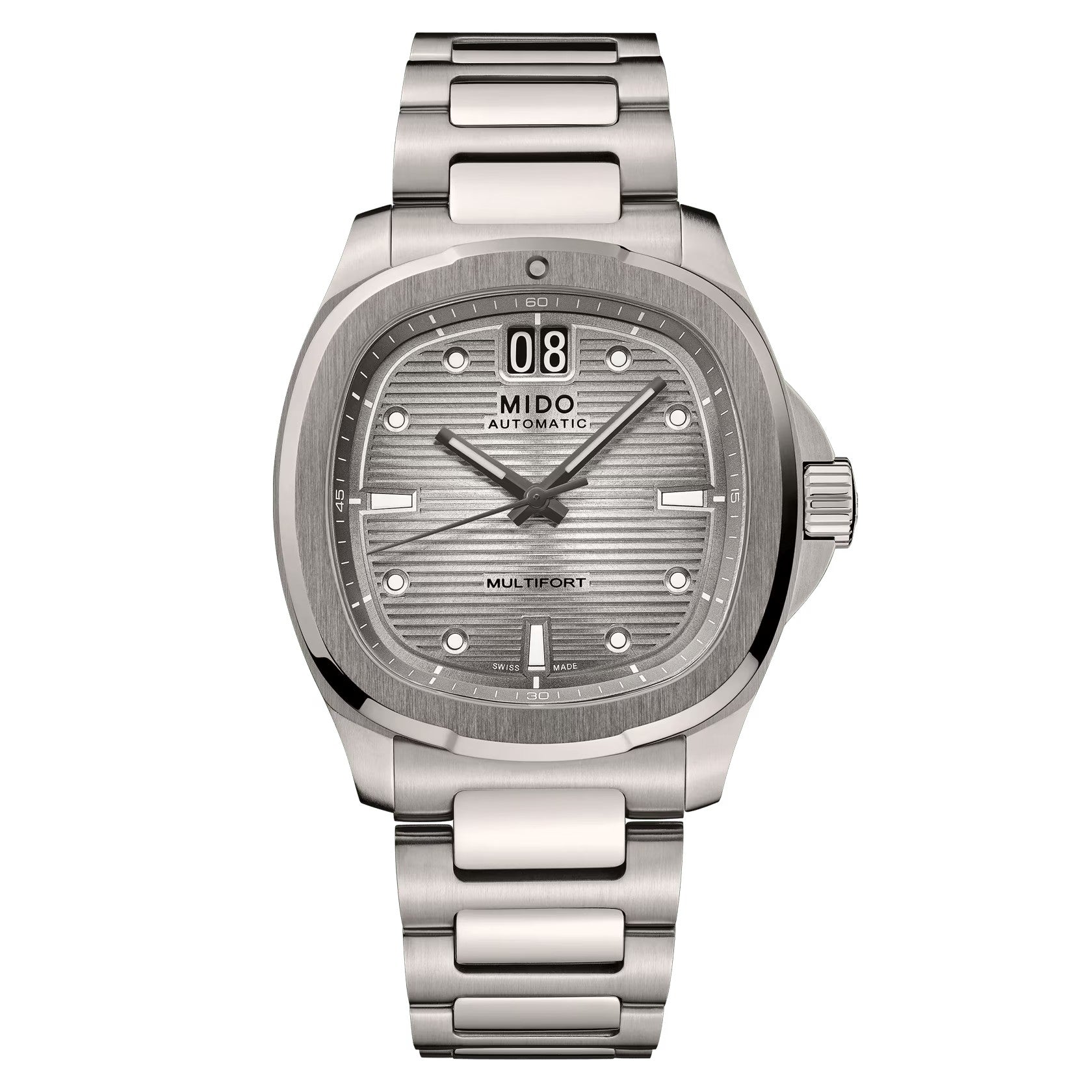 MIDO Multifort TV Big Date Grey Dial Titanium Watch - 39.2 x 40mm