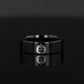 Happy Jack-O-Lantern Engraved Flat Polished Black Tungsten Ring (Morpheus) - 4mm - 12mm - 6mm