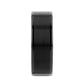 VULCAN Flat Black Tungsten Ring with Brushed Center & Polished Edges - 4mm - 12mm - 6mm