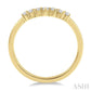 1/6 Ctw Vintage Circular Mount Curved Center Round Cut Diamond Wedding Band in 14K Yellow Gold