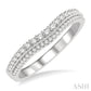 1/3 Ctw Twin Row Round Cut Diamond Wedding Band in 14K White Gold
