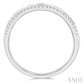 1/3 Ctw Twin Row Round Cut Diamond Wedding Band in 14K White Gold
