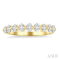 3/4 Ctw Half Eternity Oval Cut Diamond Fashion Band in 14K Yellow Gold