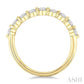 3/4 Ctw Half Eternity Oval Cut Diamond Fashion Band in 14K Yellow Gold