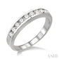 1/2 Ctw Channel Set Round Cut Diamond Band in 14K White Gold