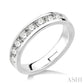 1 Ctw Round Cut Diamond Wedding Band in 14K White Gold