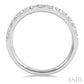 1/2 Ctw Arched Center Round Cut Diamond Wedding Band in 14K White Gold
