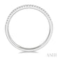 1/10 Ctw Arched Center Round Cut Diamond Wedding Band in 14K White Gold