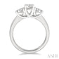 1 Ctw Round Cut Diamond Three-Stone Past Present and Future Ring in 14K White Gold