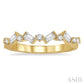 1/2 Ctw Zigzag Baguette and Round Cut Diamond Fashion Band in 14K Yellow Gold