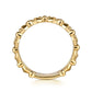 Gabriel & Co. 14K Yellow Plain Gold Bujukan Pyramid Easy Stackable Ring