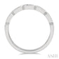 1/10 Ctw Pod Lattice Round Cut Diamond Stack Band in 14K White Gold