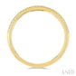 1/5 Ctw Double Row Round Cut Diamond Fashion Ring in 14K Yellow Gold