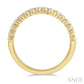 1/5 Ctw Ball Bead and Round Cut Bead Bijoux Diamond Wedding Band in 14K Yellow Gold