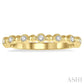 1/6 Ctw Ball Link Round Cut Diamond Bead Bijoux Stack Band in 14K Yellow Gold