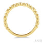 1/6 Ctw Ball Link Round Cut Diamond Bead Bijoux Stack Band in 14K Yellow Gold