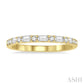 1/3 Ctw Alternating Baguette and Round Cut Diamond Wedding Band in 14K Yellow Gold