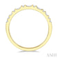 1/3 Ctw Alternating Baguette and Round Cut Diamond Wedding Band in 14K Yellow Gold