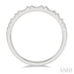 1/3 Ctw Alternating Baguette and Round Cut Diamond Wedding Band in 14K White Gold