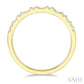 1/3 Ctw Alternating Baguette and Round Cut Diamond Wedding Band in 14K Yellow Gold