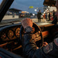 Omega Speedmaster Calibre 321 42 mm — Platinum on Leather Strap — lifestyle