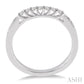 1/3 Ctw Round Cut Diamond Wedding Band in 14K White Gold