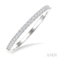 1/5 Ctw Round Cut Diamond Wedding Band in 14K White Gold