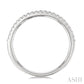 1/5 Ctw Round Cut Diamond Wedding Band in 14K White Gold