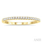 1/5 Ctw Round Cut Diamond Wedding Band in 14K Yellow Gold